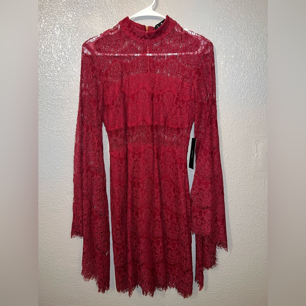 Lulus red lace dress